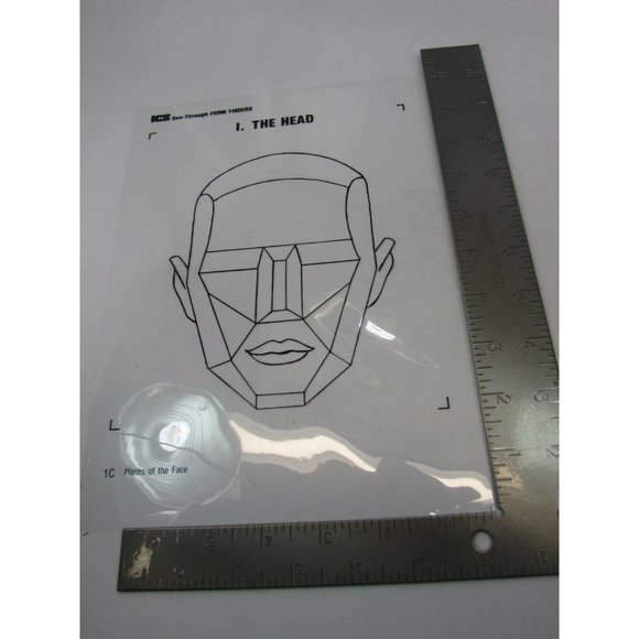 ICS Form Finders Planes of the Face Head Transparency See Through 53599 - Picture 3 of 4
